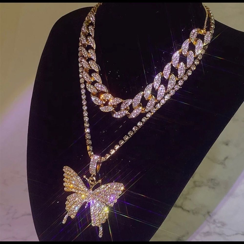 🦋Chain Cuban Butterfly Necklaces